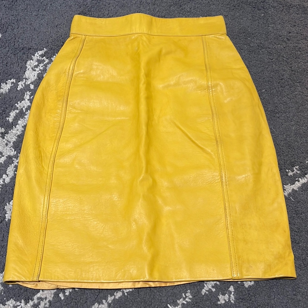 Andrew Marc | Vintage Leather Pencil Skirt